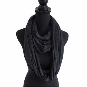 Lululemon Black Gray Infinity Scarf‎